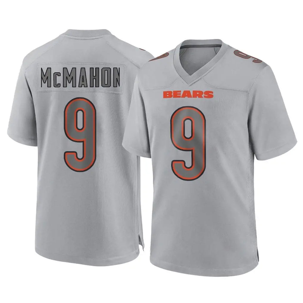STECN C.Bears #9 Jim McMahon Player Gray Atmosphere Fashion Game Stitched Jerseys