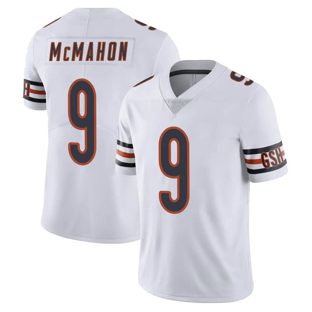 STECN C.Bears #9 Jim McMahon Player White Vapor Untouchable Limited Home Game Stitched Jerseys