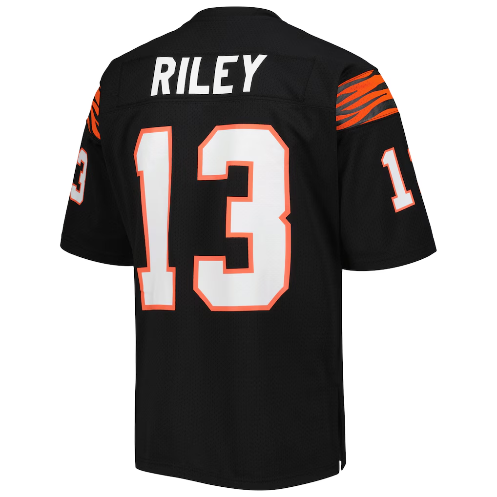STECN C.Bengals 1981 #13 Ken Riley Mitchell & Ness Black Authentic Throwback Retired Player Jersey