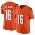 STECN C.Bengals #16 Joe Flacco Player Orange Vapor F.U.S.E. Limited Home Game Stitched Jerseys