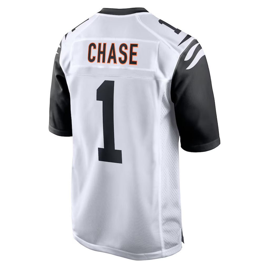 STECN C.Bengals #1 Ja'Marr Chase Player White Alternate Home Game Stitched Jerseys