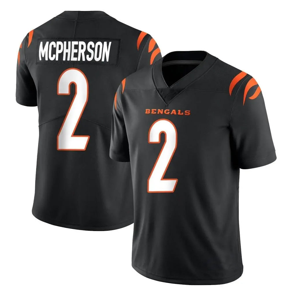 STECN C.Bengals #2 Evan McPherson Player Black Vapor Untouchable Limited Home Game Stitched Jerseys