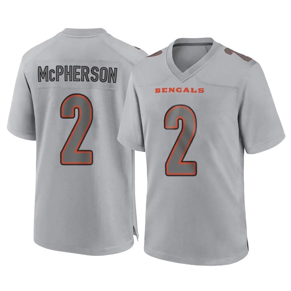 STECN C.Bengals #2 Evan McPherson Player Gray Atmosphere Fashion Game Stitched Jerseys