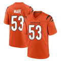 STECN C.Bengals #53 Boye Mafe Player Orange Home Game Stitched Jerseys