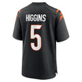 STECN C.Bengals #5 Tee Higgins Player Black Home Game Stitched Jerseys