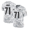 STECN C.Bengals #71 Amarius Mims Player Arctic Camo Salute to Service Limited Stitched Jerseys
