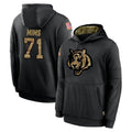 STECN C.Bengals #71 Amarius Mims Player Black Salute to Service Pullover Hoodies Limited Stitched Jerseys