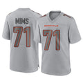 STECN C.Bengals #71 Amarius Mims Player Gray Atmosphere Fashion Game Stitched Jerseys