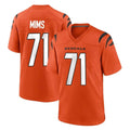 STECN C.Bengals #71 Amarius Mims Player Orange Home Game Stitched Jerseys
