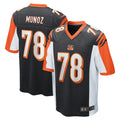 STECN C.Bengals #78 Anthony Munoz Player Black Alternate Home Game Stitched Jerseys