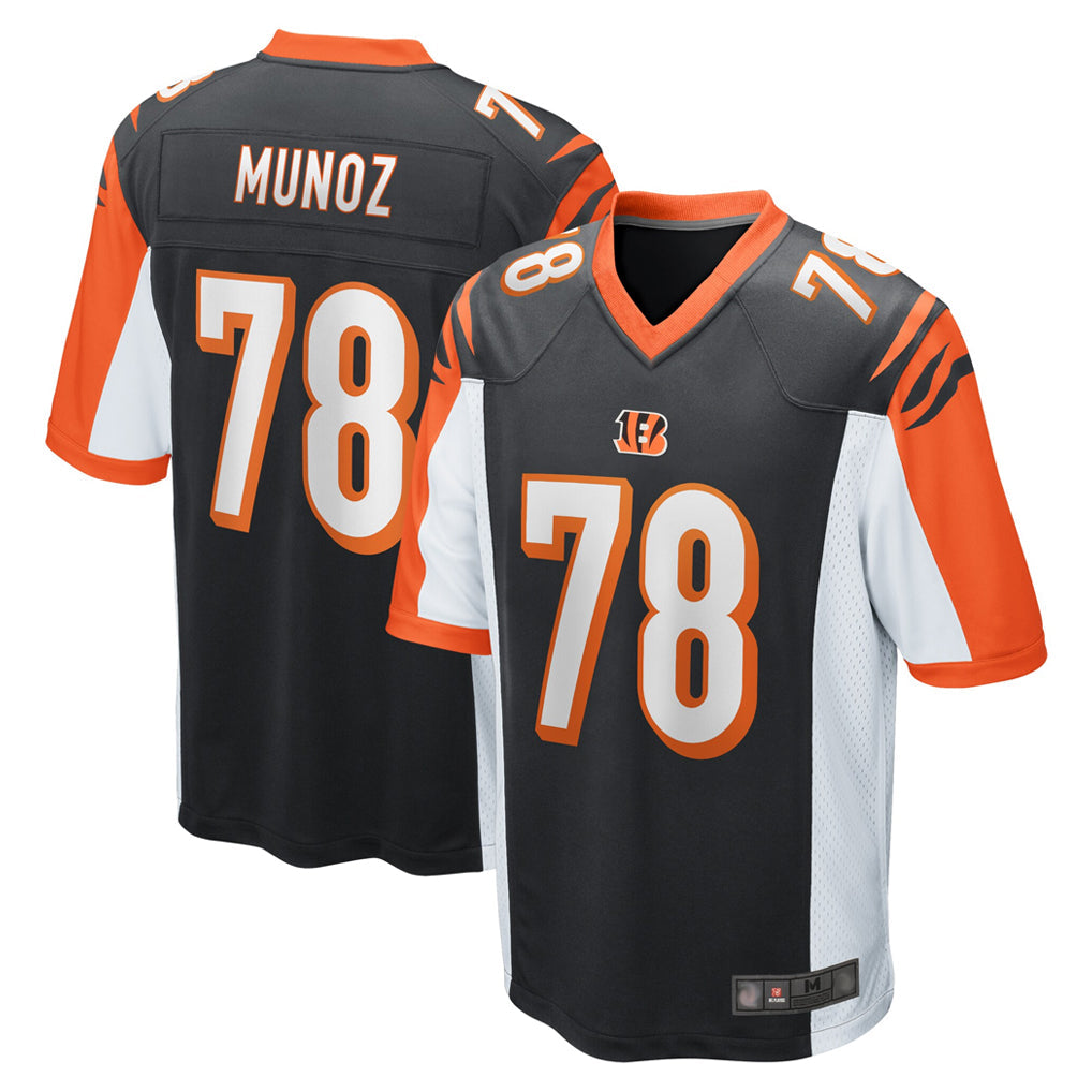 STECN C.Bengals #78 Anthony Munoz Player Black Alternate Home Game Stitched Jerseys