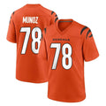 STECN C.Bengals #78 Anthony Munoz Player Orange Home Game Stitched Jerseys