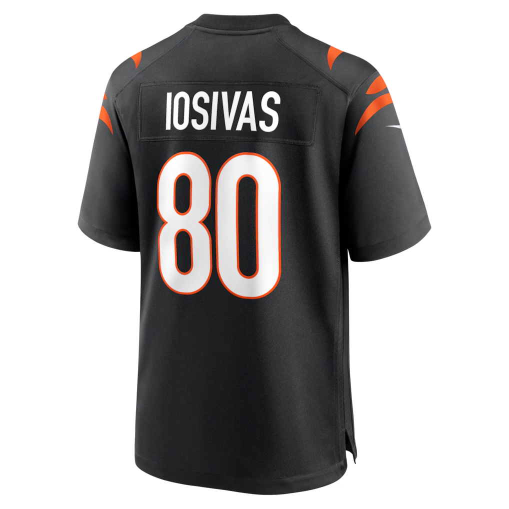 STECN C.Bengals #80 Andrei Iosivas Black Team Game Stitched Jerseys