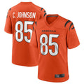 STECN C.Bengals #85 Chad Johnson Orange Retired Player Alternate Game Jersey American Stitched Jerseys