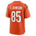 STECN C.Bengals #85 Chad Johnson Player Orange Home Game Stitched Jerseys