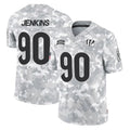 STECN C.Bengals #90 Kris Jenkins Jr Player Arctic Camo Salute to Service Limited Stitched Jerseys