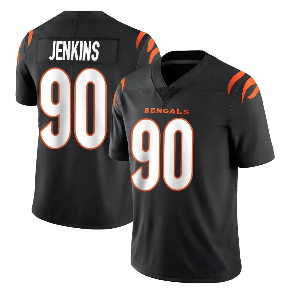STECN C.Bengals #90 Kris Jenkins Jr Player Black Vapor Untouchable Limited Home Game Stitched Jerseys