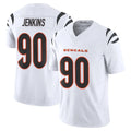 STECN C.Bengals #90 Kris Jenkins Jr Player White Vapor F.U.S.E. Limited Home Game Stitched Jerseys