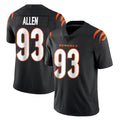 STECN C.Bengals #93 Jonathan Allen Player Black Vapor Untouchable Limited Home Game Stitched Jerseys