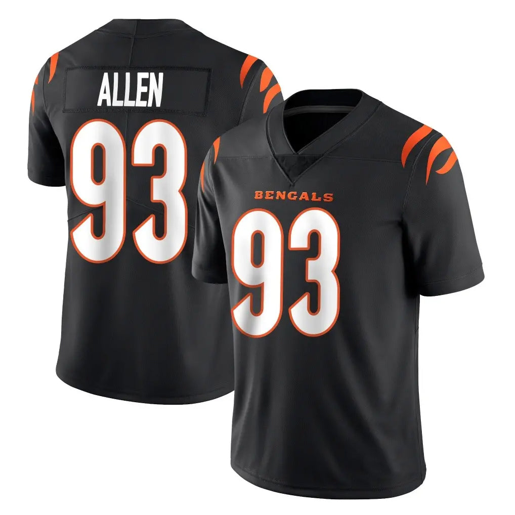 STECN C.Bengals #93 Jonathan Allen Player Black Vapor Untouchable Limited Home Game Stitched Jerseys