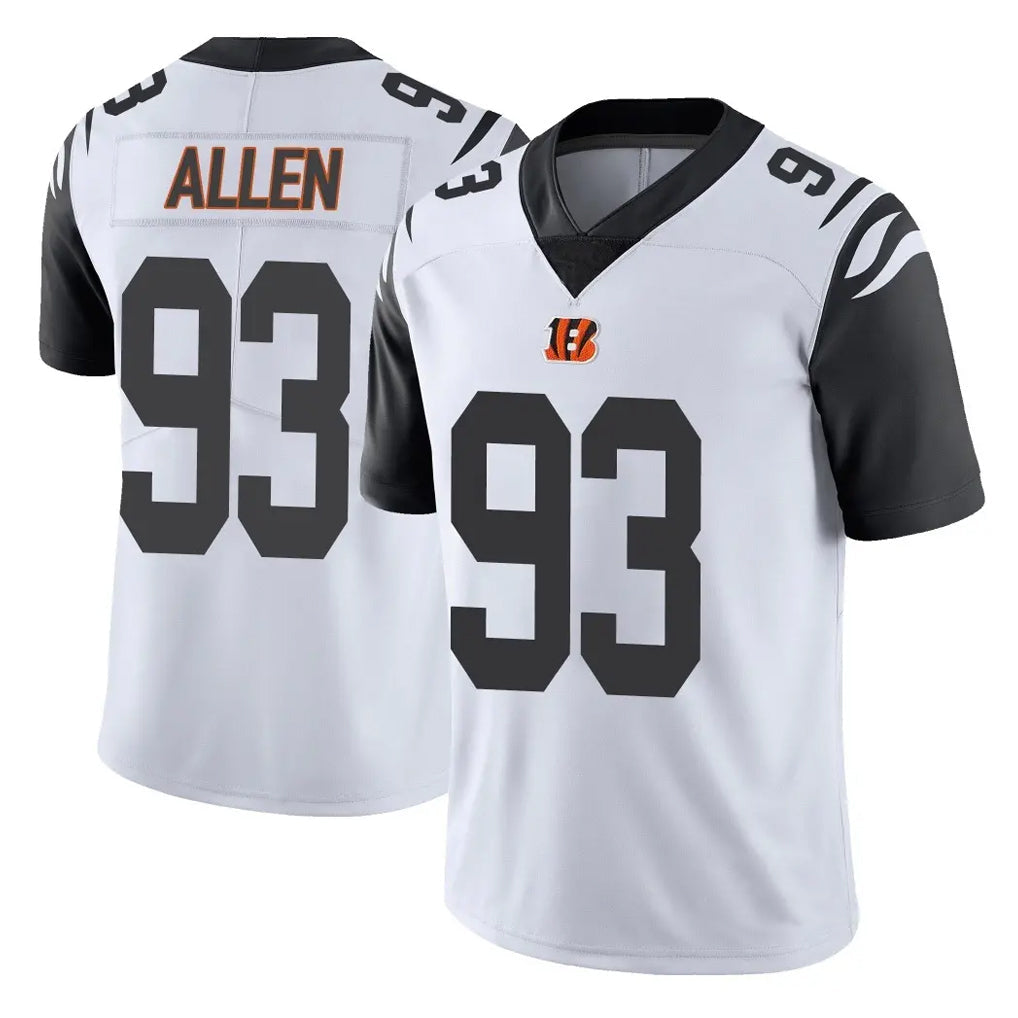 STECN C.Bengals #93 Jonathan Allen Player White Color Rush Vapor Untouchable Limted Home Game Stitched Jerseys