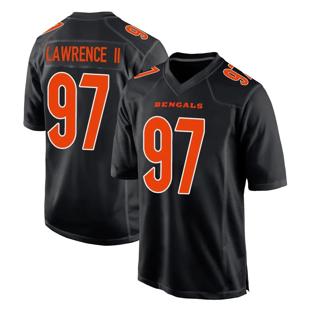 STECN C.Bengals #97 Dexter Lawrence II Player Black Fashion Game Stitched Jerseys