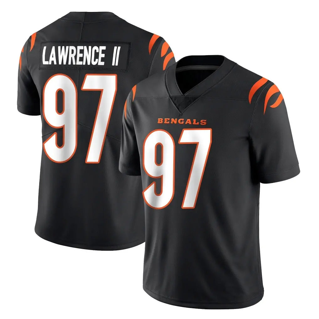 STECN C.Bengals #97 Dexter Lawrence II Player Black Vapor Untouchable Limited Home Game Stitched Jerseys
