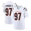 STECN C.Bengals #97 Dexter Lawrence II Player White Home Game Stitched Jerseys