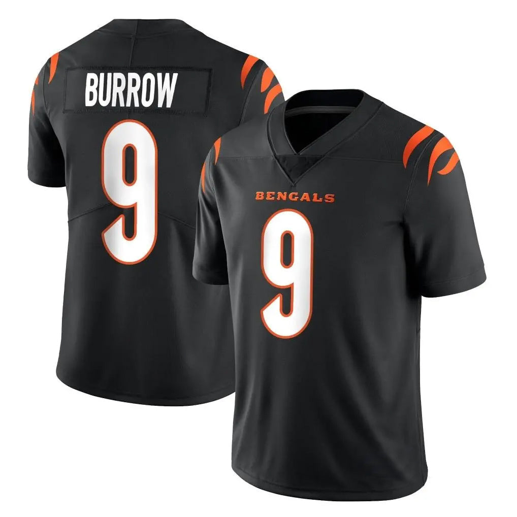 STECN C.Bengals #9 Joe Burrow Player Black Vapor Untouchable Limited Home Game Stitched Jerseys