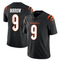STECN C.Bengals #9 Joe Burrow Player Black Vapor Untouchable Limited Home Game Stitched Jerseys