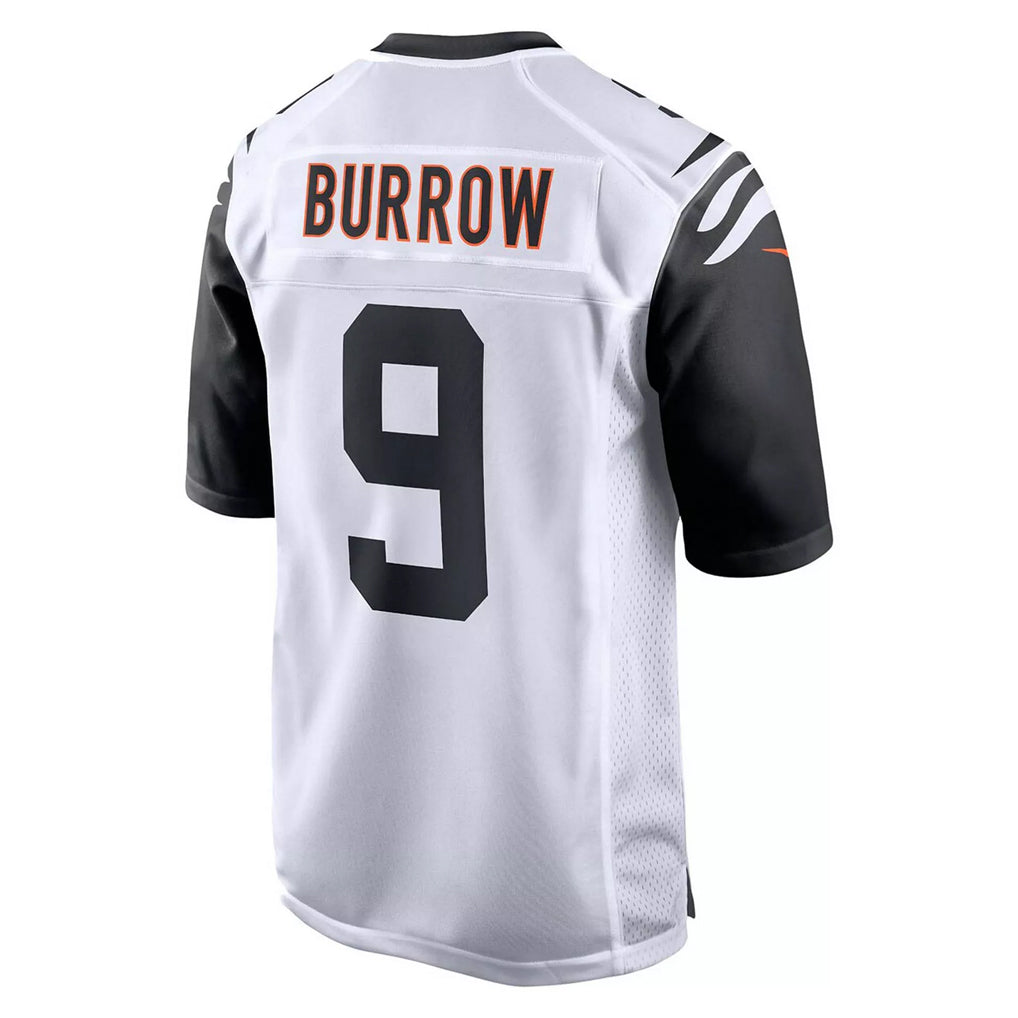 STECN C.Bengals #9 Joe Burrow Player White Alternate Home Game Stitched Jerseys