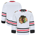 STECN C.Blackhawks White Away Authentic Pro Jerseys