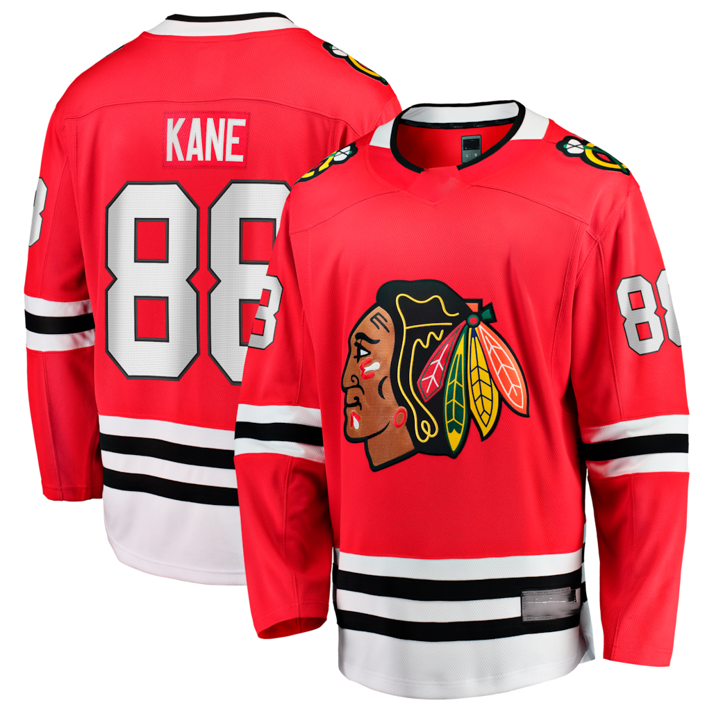 STECN C.Blackhawks #88 Patrick Kane Red Home Breakaway Jerseys