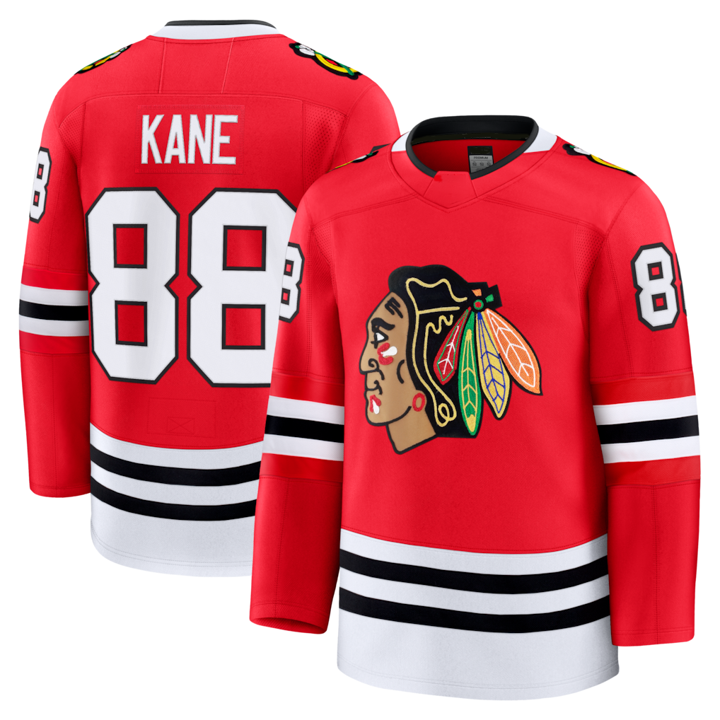 STECN C.Blackhawks #88 Patrick Kane Red Premium Jerseys