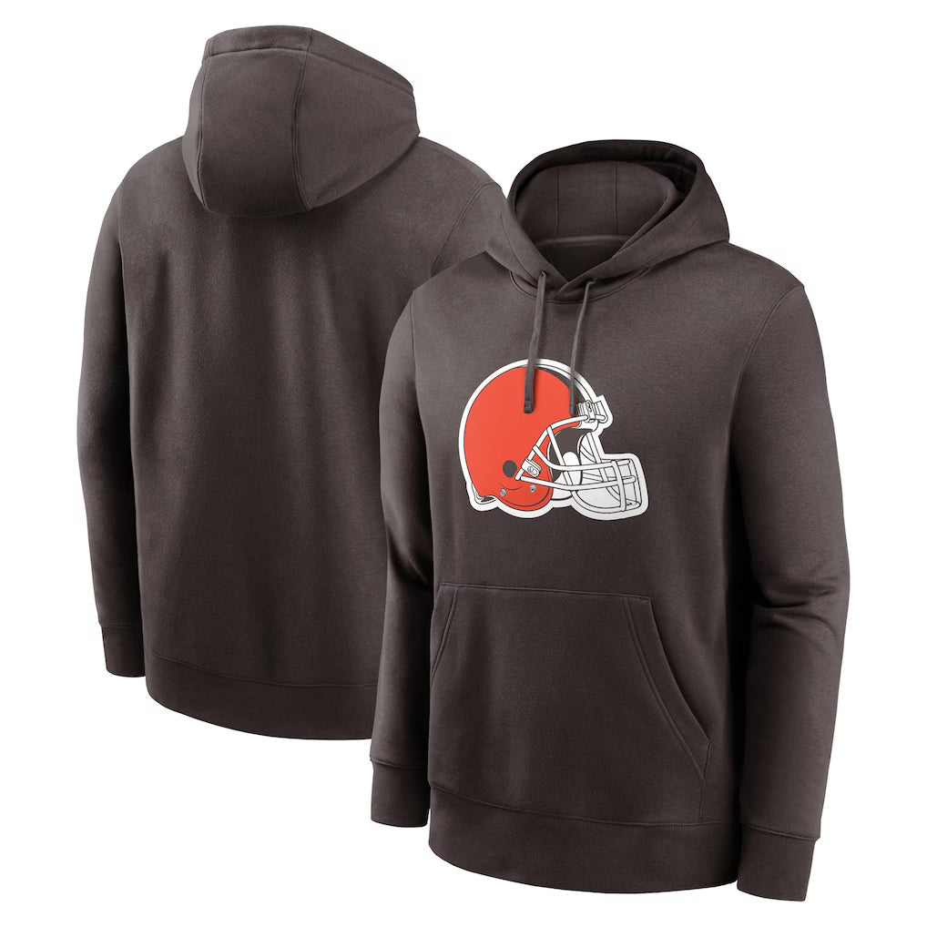 STECN C.Browns Brown Primetime Logo Hoodie Blank Player Limited Stitched Jerseys