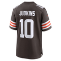 STECN C.Browns #10 Quinshon Judkins Brown 2025 Draft Game Stitched Jerseys