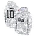 STECN C.Browns #10 Quinshon Judkins Player Arctic Camo Salute to Service Hoodies Limited Game Stitched Jerseys