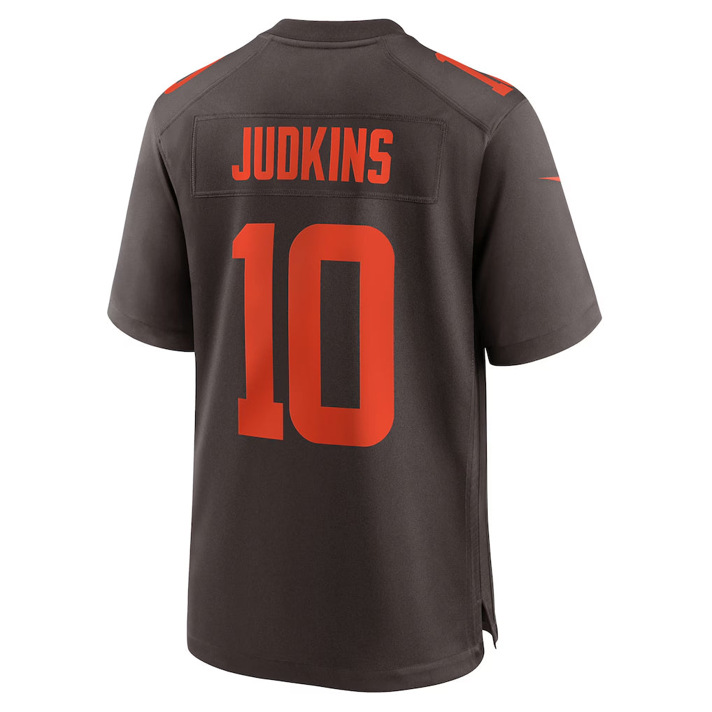 STECN C.Browns #10 Quinshon Judkins Player Brown Game Stitched Jerseys