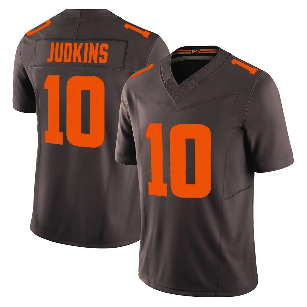 STECN C.Browns #10 Quinshon Judkins Player Brown Limited Vapor F.U.S.E. Alternate Game Stitched Jerseys