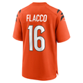 STECN C.Bengals #16 Bengals Joe Flacco Orange Alternate Game Stitched Jerseys