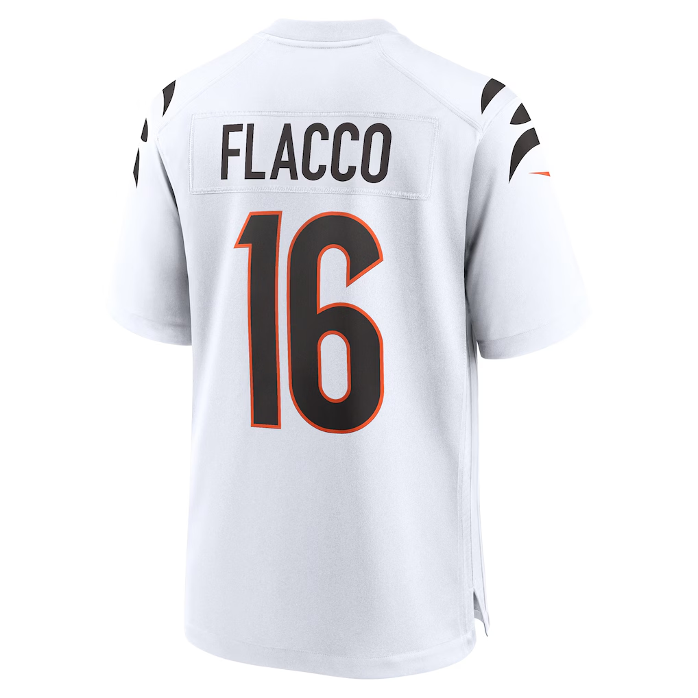 STECN C.Bengals #16 Bengals Joe Flacco White Game Stitched Jerseys