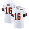 STECN C.Browns #16 Isaiah Bond Player 1946 Collection Alternate White Stitched Jerseys