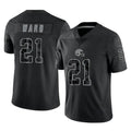 STECN C.Browns #21 Denzel Ward Player Black RFLCTV Limited Football Jerseys