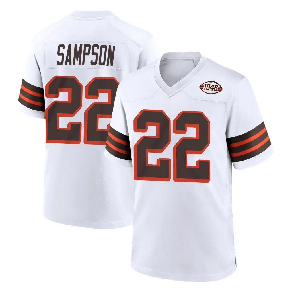 STECN C.Browns #22 Dylan Sampson Player White Alternate Home Game Stitched Jerseys