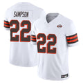 STECN C.Browns #22 Dylan Sampson Player White Limited Vapor F.U.S.E. Alternate Game Stitched Jerseys