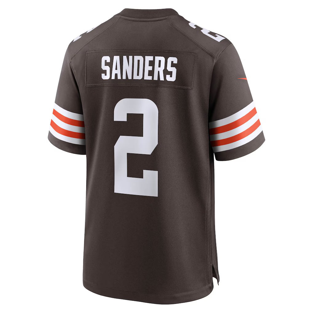 STECN C.Browns #2 Shedeur Sanders Brown Game Stitched Jerseys
