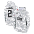 STECN C.Browns #2 Shedeur Sanders Player Arctic Camo Salute to Service Hoodies Limited Game Stitched Jerseys