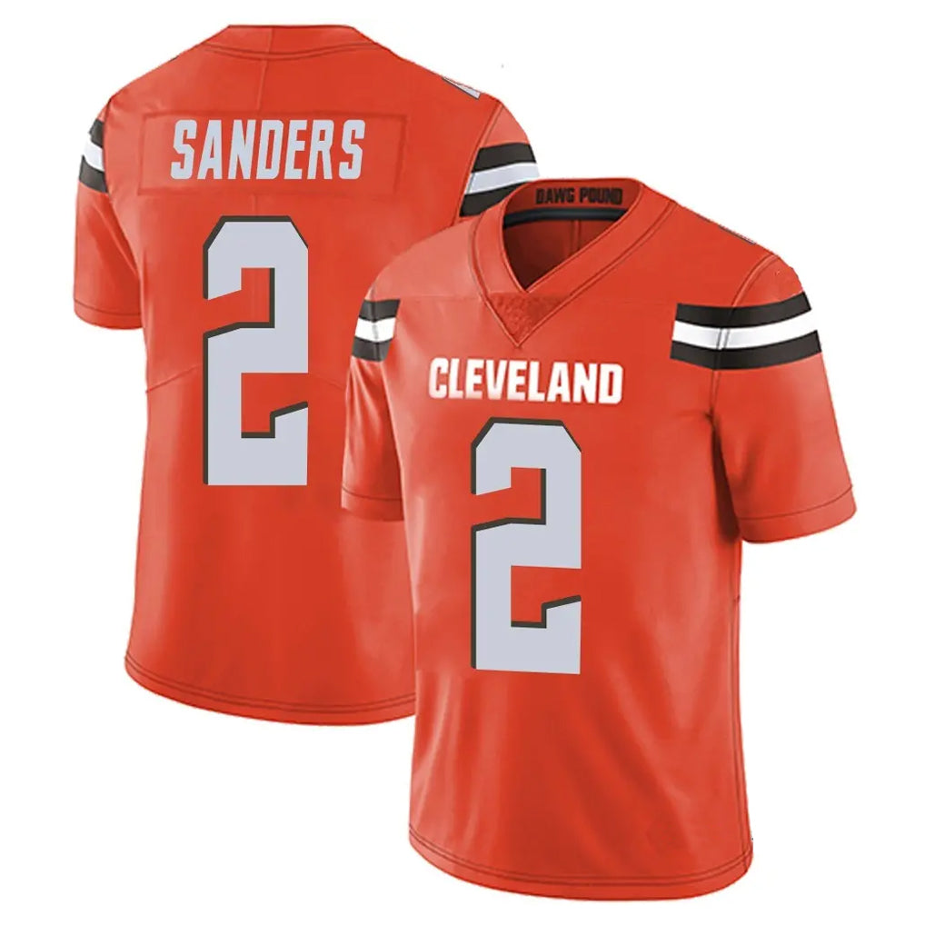 STECN C.Browns #2 Shedeur Sanders Player Orange Alternate Vapor Untouchable Limited Home Game Stitched Jerseys