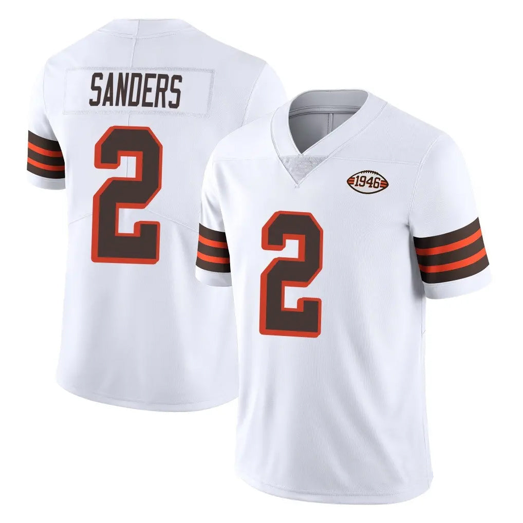 STECN C.Browns #2 Shedeur Sanders Player White Limited  Vapor 1946 Collection Alternate Game Stitched Jerseys