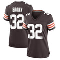 STECN C.Browns #32 Jim Brown Player Brown Home Game Stitched Jerseys